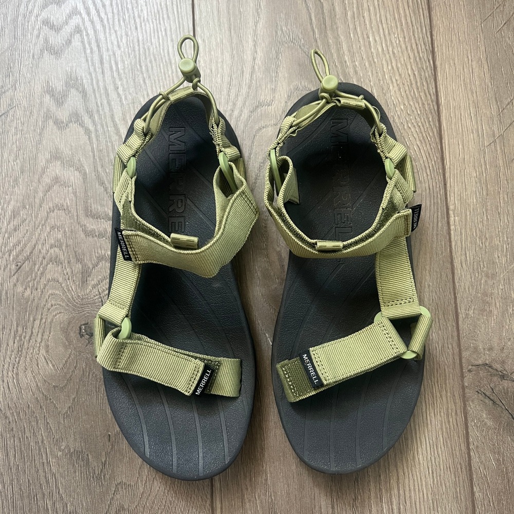 Merrell Speed Fusion Web Sport Sandals Green Black Mens US 8 Hiking Camping - Picture 9 of 10